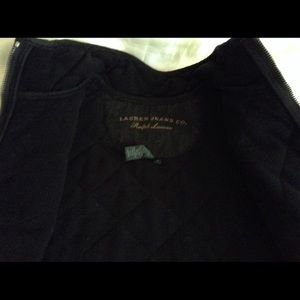 Black vest. Ralph Lauren.
